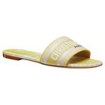 DIOR Dway Slide Slippers Women's Yellow - фото 4