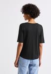 Футболка Street One Basic T-shirt, Schwarz/Black - фото 3