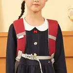 Сумка студенческая полиэстер унисекс красная NOHOO, горизонтальная-Йорк синяя - фото 6