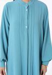 Блуза Modanisa Button-down blouse, Turquoise - фото 5