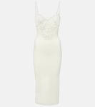Платье миди Sculpted Spiral Galvan, Pearl - фото