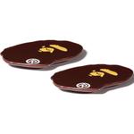 A BATHING APE Керамическая тарелка M Brown 14cm - фото 3