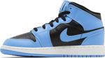 Кроссовки Air Jordan 1 Mid GS 'University Blue Black', синий - фото 3