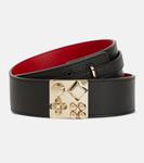 Декорированный кожаный ремень Carasky Christian Louboutin, черный - фото