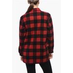 Рубашка с полузастежкой-молнией и клетчатым мотивом Woolrich, Red - фото 2