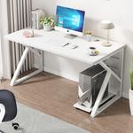 Стол компьютерный 160x60 см, белая рама + светлый орех - фото 5