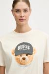 Футболка TEDY BEAR из хлопка Guess, бежевый - фото 4