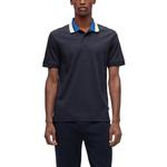 Футболка поло мужская темно-синяя HUGO BOSS - фото 3