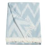 Плед Tom Tailor Zig Zag, 180 см цвет skyblue - фото