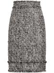 Твидовая юбка Dolce & Gabbana, серый - фото