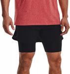 Мужские тканые шорты 2-в-1 Under Armour, черный - фото