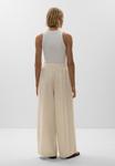 Брюки OYSHO STRIPED WIDE-LEG, Beige - фото 3
