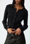 Кардиган Stradivarius BUTTON-UP, Black - фото 4