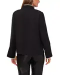 Туника-Блузка с контрастной отделкой Vince Camuto, черный - фото 3