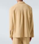 Вышитая рубашка-оверсайз Commas, серо-коричневый - фото 4