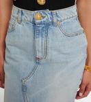 Джинсовая юбка миди Balmain, Bleu Jean Clair - фото 4