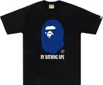 Футболка BAPE Ink Camo Ape Head 'Black', черный - фото