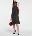 Атласные лодочки Prada, Nero + Rosso - фото 2