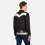 Джинсовая куртка мужская джинсовая синяя Evisu, синий - фото 4