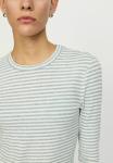 Топ Soft Rebels FENJA STRIPE O-NECK, Light Grey Melange/Light Grey - фото 3