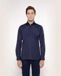 Обычная мужская рубашка Mirto, темно-синий - фото