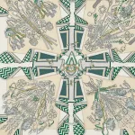 HERMES Шёлковый шарф Mulberry зелёный, Green - фото 7