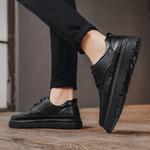 Повседневные мужские туфли черные экстравагантные - фото 6