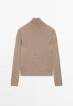 Джемпер Massimo Dutti Jumper, Mottled Brown - фото 7