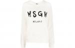 MSGM Logo embroidered Cotton Sweatshirt - фото 3