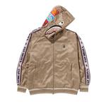 Худи BAPE Solid Camo Relaxed Fit Shark Full Zip Hoodie, Beige - фото