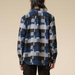 Рубашка мужская платье синяя/черная Vans, черный - фото 4