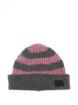 Полосатая вязаная шапка Paul Smith, серый - фото