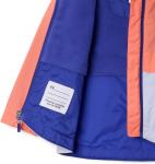 Columbia детская куртка Rain-zilla II, Hot Coral/Snowdrift - фото 3