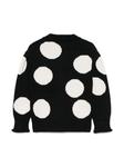 Кардиган в горох MSGM Kids, черный - фото 2