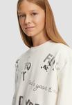 Толстовка s.Oliver MIT METALLIC-PRINT, Ecru/Off-White - фото 2