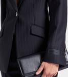 Пиджак из верджинской шерсти в полоску Versace, Black - фото 5