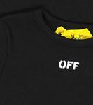 Платье-футболка Off Stamp в рубчик Off-White, черный - фото 3