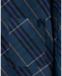 Хлопковая рубашка с клетчатым рисунком Burberry, синий - фото 4