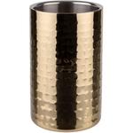 Винно- и шампанское ведерко GOLD с молотковым дизайном, высококачественная нержавеющая сталь, Ø 10 см Aps, золотой - фото 2