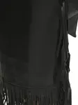 Юбка с бахромой NEVER FULLY DRESSED, черный - фото 4