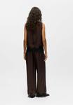Брюки Object Trousers, Seal Brown/Brown - фото 3