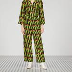 Повседневные брюки женские зеленые Gucci - фото 2