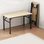 Компьютерный стол Naijia 80x60 см складной, усиленный, теплый белый, комплект со стулом - фото 2