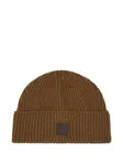 Шерстяная шапка Ferragamo, коричневый - фото