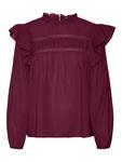 Блуза VERO MODA VMTRINE, Wine red - фото