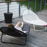 Yu Senyi Кресло из ротанга для улицы, черное - фото 2