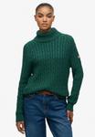 Джемпер Superdry & Co SLOUCHY CABLE ROLL NECK, Darkest Pine Green/Green - фото
