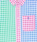 Рубашка в мелкую клетку из хлопка Polo Ralph Lauren, разноцветный - фото 2