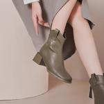 Ботильоны женские Gemeiq, хаки - фото 16