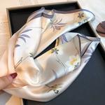 Шёлковый шарф VINEY, Кожаная лодка Розовый-9880 - фото 9